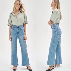 Denim Forum The Twiggy High Rise Flare Jeans